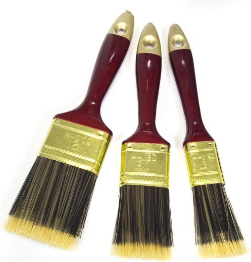 Set de pinceaux plats de peinture 3 pcs (25, 38, 51 mm)