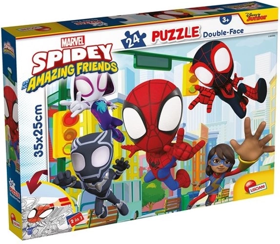 Lisciani Marvel Spidey puzzle recto-verso 24 pièces