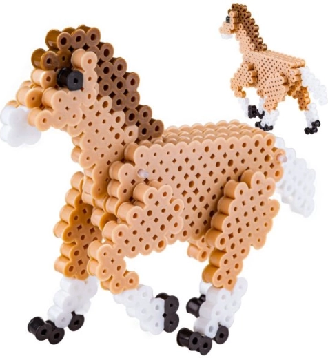 Figurine 3D de petit cheval en perles