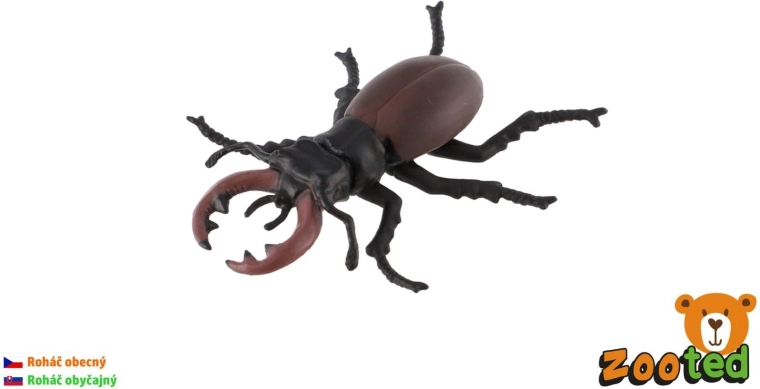 Figurine en plastique de lucane cerf-volant 8 cm