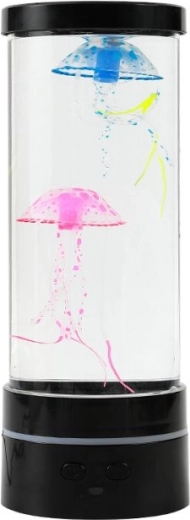 Lampe LED avec méduses flottantes