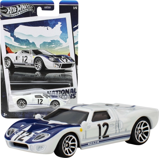 Hot Wheels Ford GT40 National Icons échelle 1:64 modèle en métal 7 cm