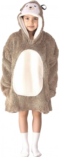 Couverture à capuche sweat Cozy Noxxiez hérisson pour enfants 7–12 ans