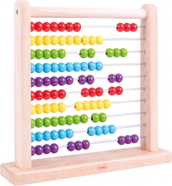 Abaque en bois coloré pour enfants
