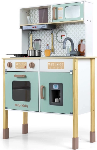 Cuisine enfant en bois Milly Mally Bjorn couleur menthe