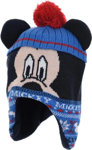 Bonnet enfant Mickey Mouse avec doublure en polaire