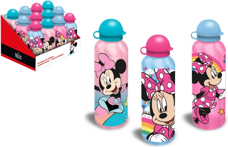Gourde en aluminium avec motif MICKEY MINNIE, 500 ml