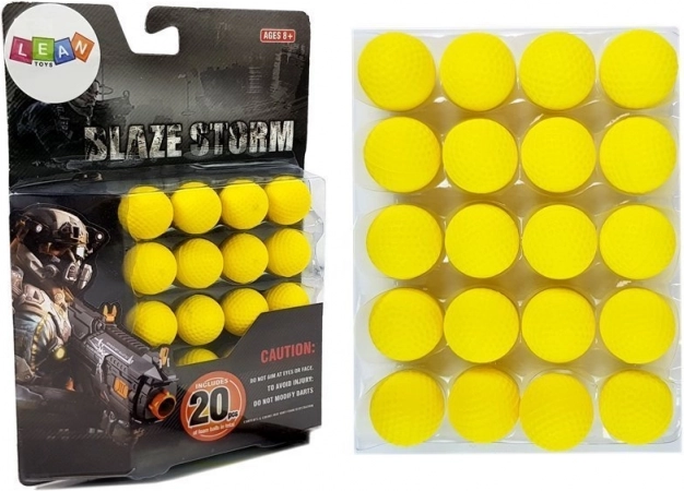 Munitions en mousse pour fusil jouet 2 cm, 20 pcs