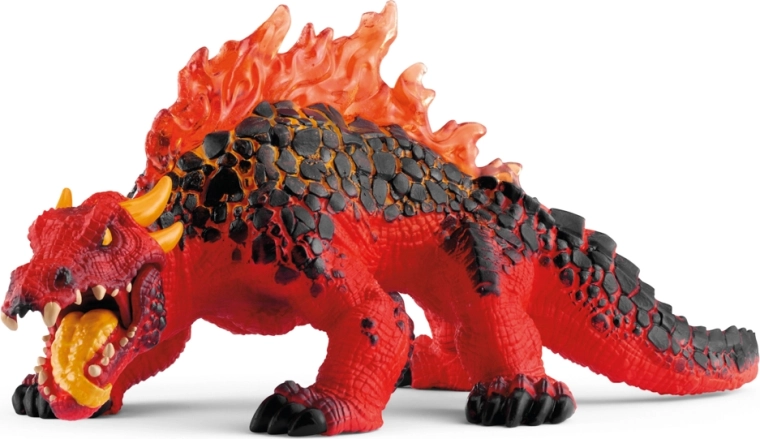 Lézard de feu avec mâchoire mobile