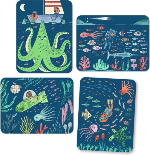 Motifs marins qui s’animent avec l’eau