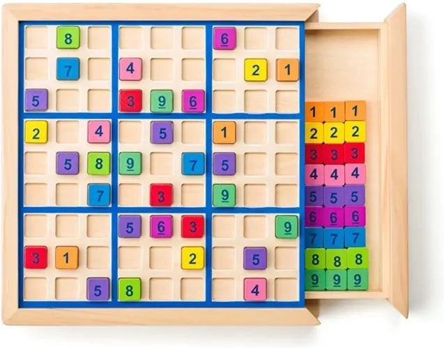Plateau de sudoku en bois