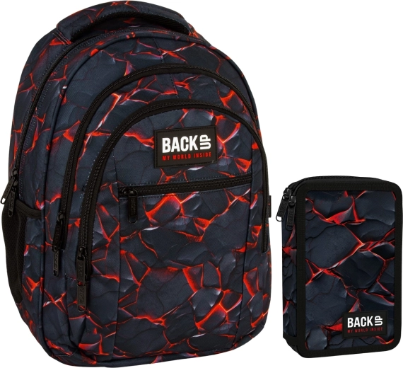 Set scolaire BackUP Gamer 2-en-1 – sac à dos et trousse équipée
