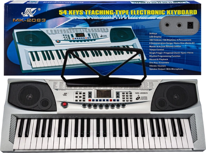 Clavier électronique pour enfants avec 54 touches, 100 rythmes et microphone