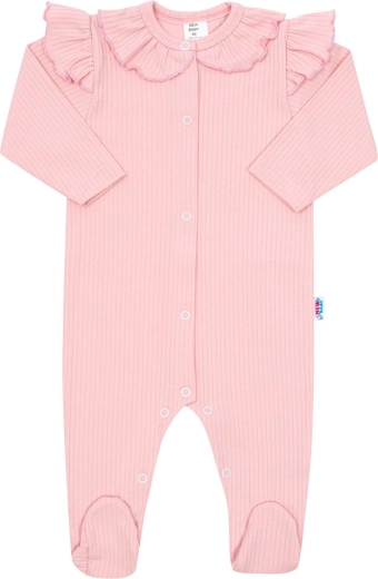 Combinaison bébé en coton New Baby Stripes rose 86 (12–18 mois)