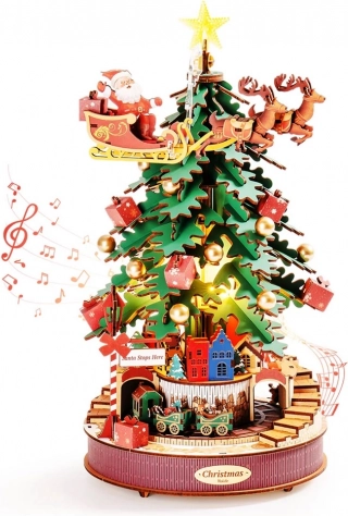Mélodies de Noël boîte à musique sapin