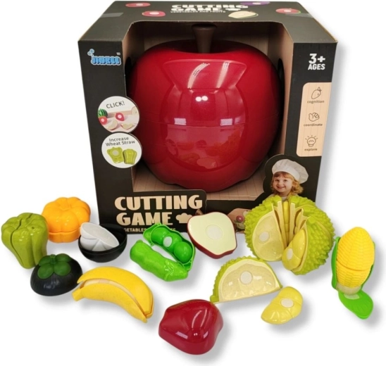 Jinkee pomme rouge – fruits et légumes à découper 3+