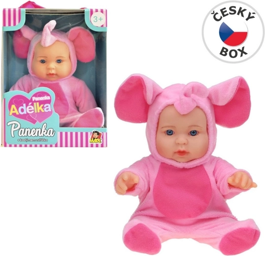 Poupée en tenue d’animal 22,5 cm