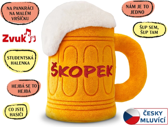 Peluche Škopek 20 cm avec mélodies