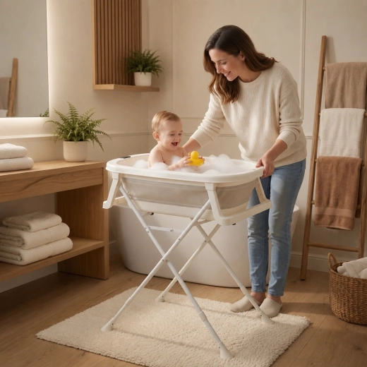 Bain confortable grâce au support stable