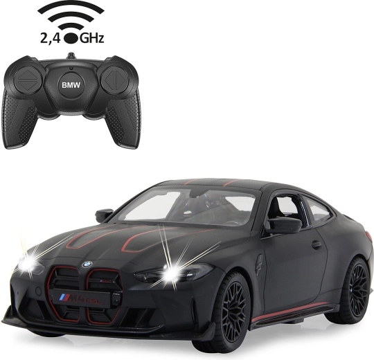 Voiture télécommandée BMW M4 CSL à l'échelle 1:16, noir mat