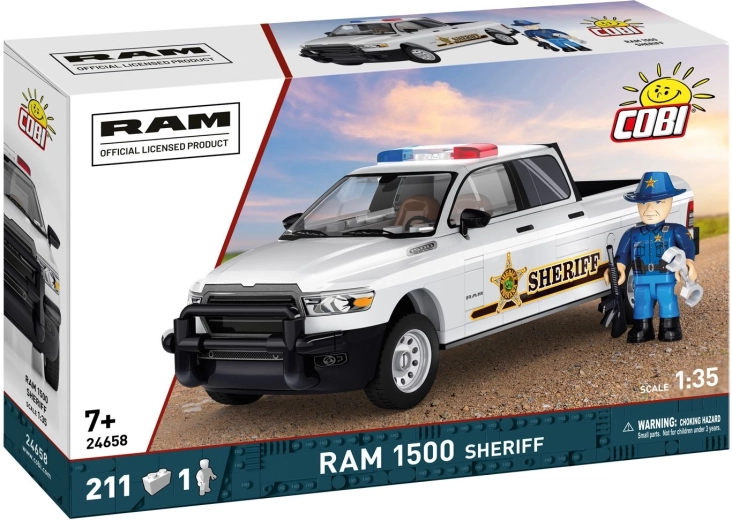 Cobi RAM 1500 Sheriff, jeu de construction à l'échelle 1:35 (211 pièces) - 1 pièce
