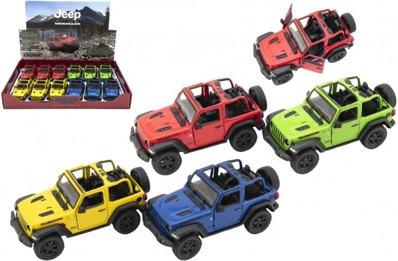 Modèle en métal Jeep Wrangler 2018 avec toit ouvert