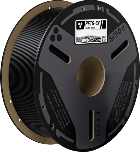 Filament Elegoo PETG-CF avec fibres de carbone noir 0,5 kg