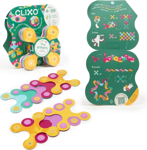 Clixo Tiny & Mighty Jungle – jeu de construction magnétique 9 pcs