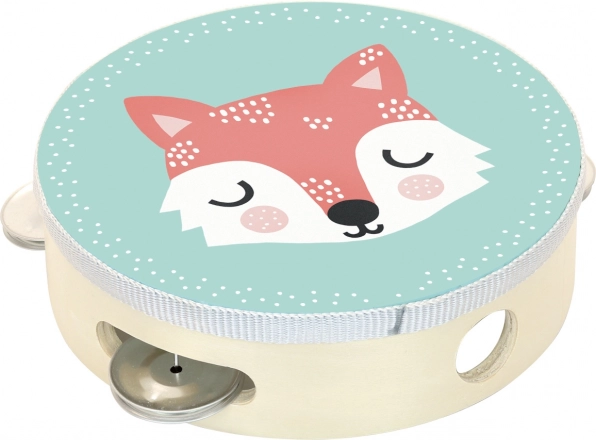 Tambourin en bois Vilac renard Michelle Carlslund