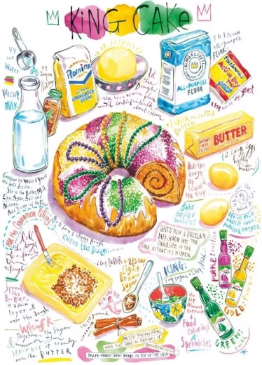 Puzzle Magnolia gâteau royal 1000 pièces