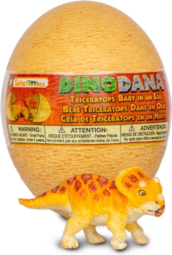 Safari Ltd. figurine de bébé tricératops avec œuf et réalité augmentée