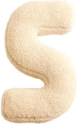 Lettre en peluche Mealini crème - 1 pièce