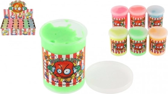 Slime péteur 80 g – pâte amusante pour enfants, assortiment de 6 couleurs