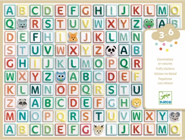 Autocollants alphabet DJECO