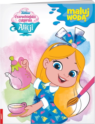 La pâtisserie magique d’Alice de Disney – peins à l’eau