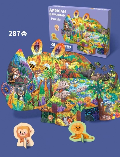 Ensemble de puzzles Safari 287 pièces