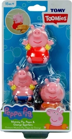 TOMY figurines de bain Peppa Pig (3 pièces)