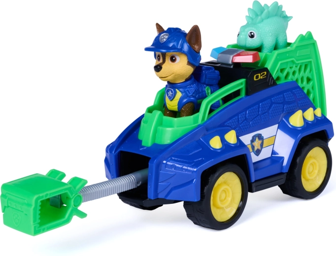 2 figurines incluses : Chase et dinosaure