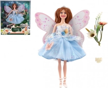 Poupée fée avec ailes articulées et accessoires