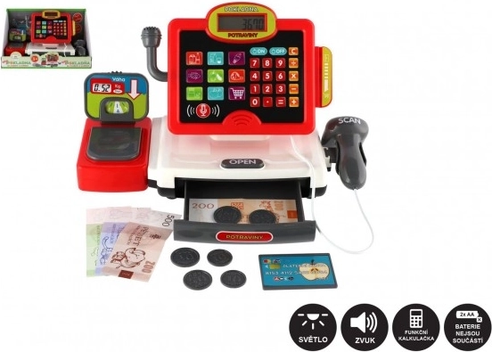 caisse enregistreuse numérique pour enfants avec lumière et son