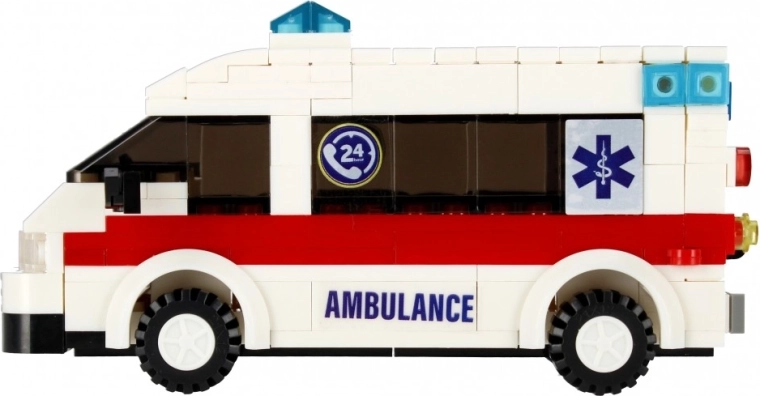 Ambulance réaliste avec détails fonctionnels