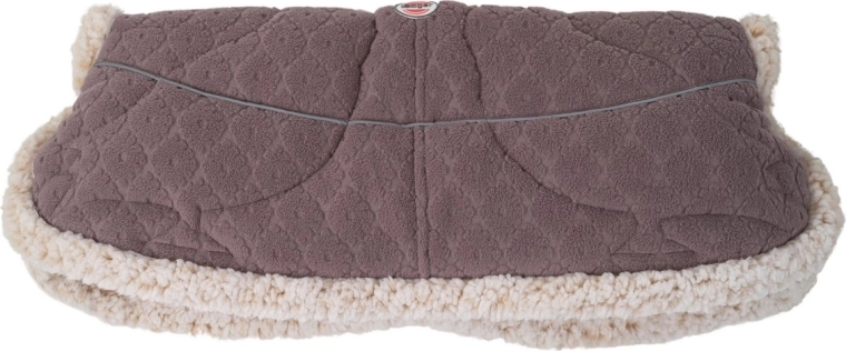 Lodger warmer folklore fleece mauve – housse pour poignée de poussette