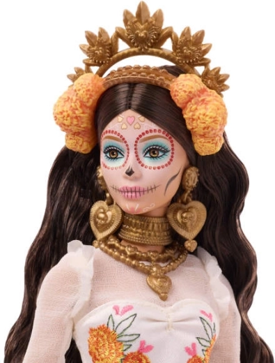 Accessoires détaillés et maquillage calavera