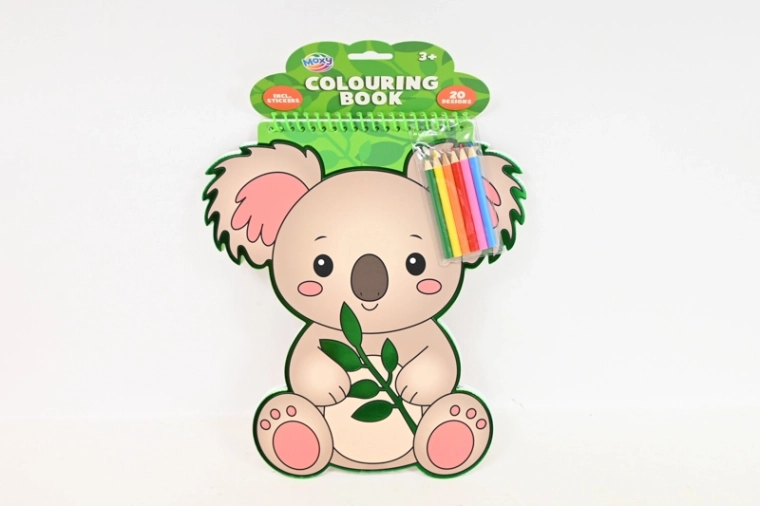 CCG coloriages koala (20 feuilles) + 6 crayons de couleur