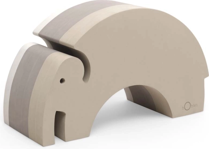 Jouet sensoriel d’équilibre éléphant L gris sable bObles