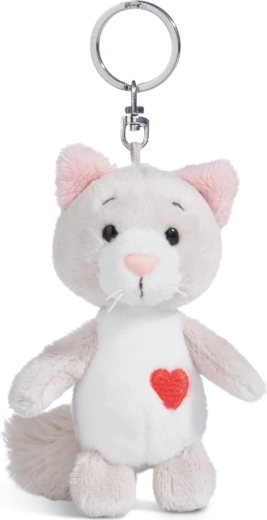 Porte-clés NICI Love chaton duveteux 10 cm