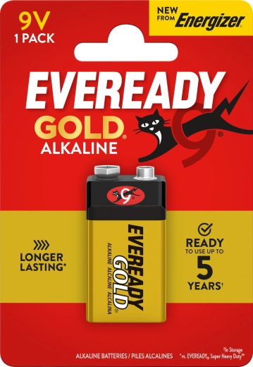 Energizer Eveready Gold pile alcaline 9V