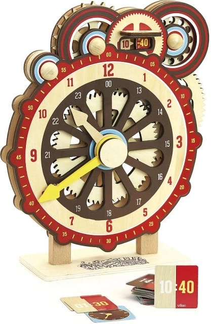 Vilac horloge didactique en bois