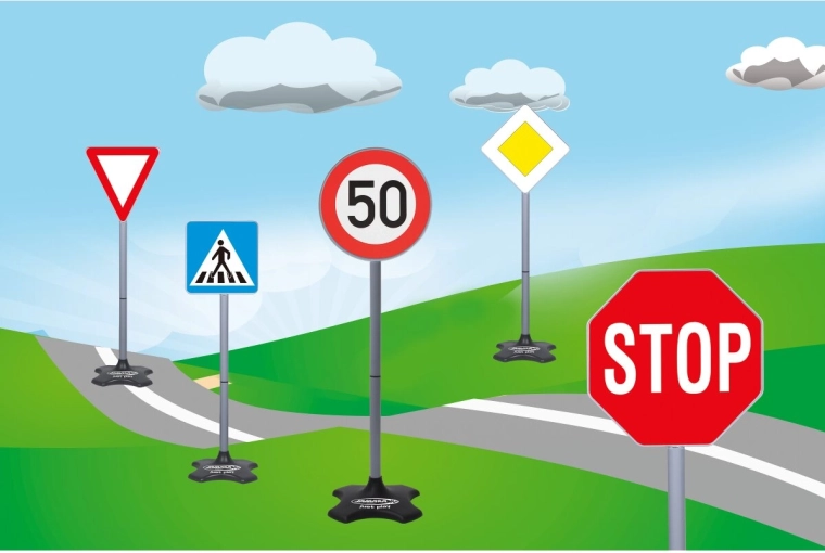 Set de panneaux de signalisation routière Jamara Set A (30 pièces)