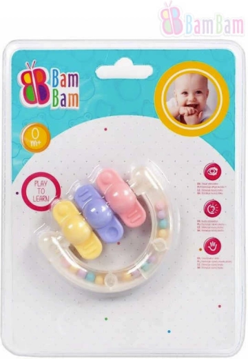Bam Bam hochet avec anneau de dentition formes - 1 pièce